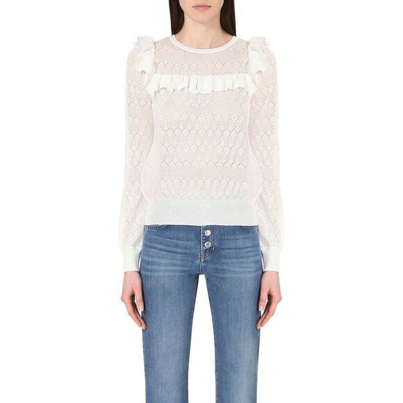 Maje Menthe Open Knit Top - Picture 1 of 9